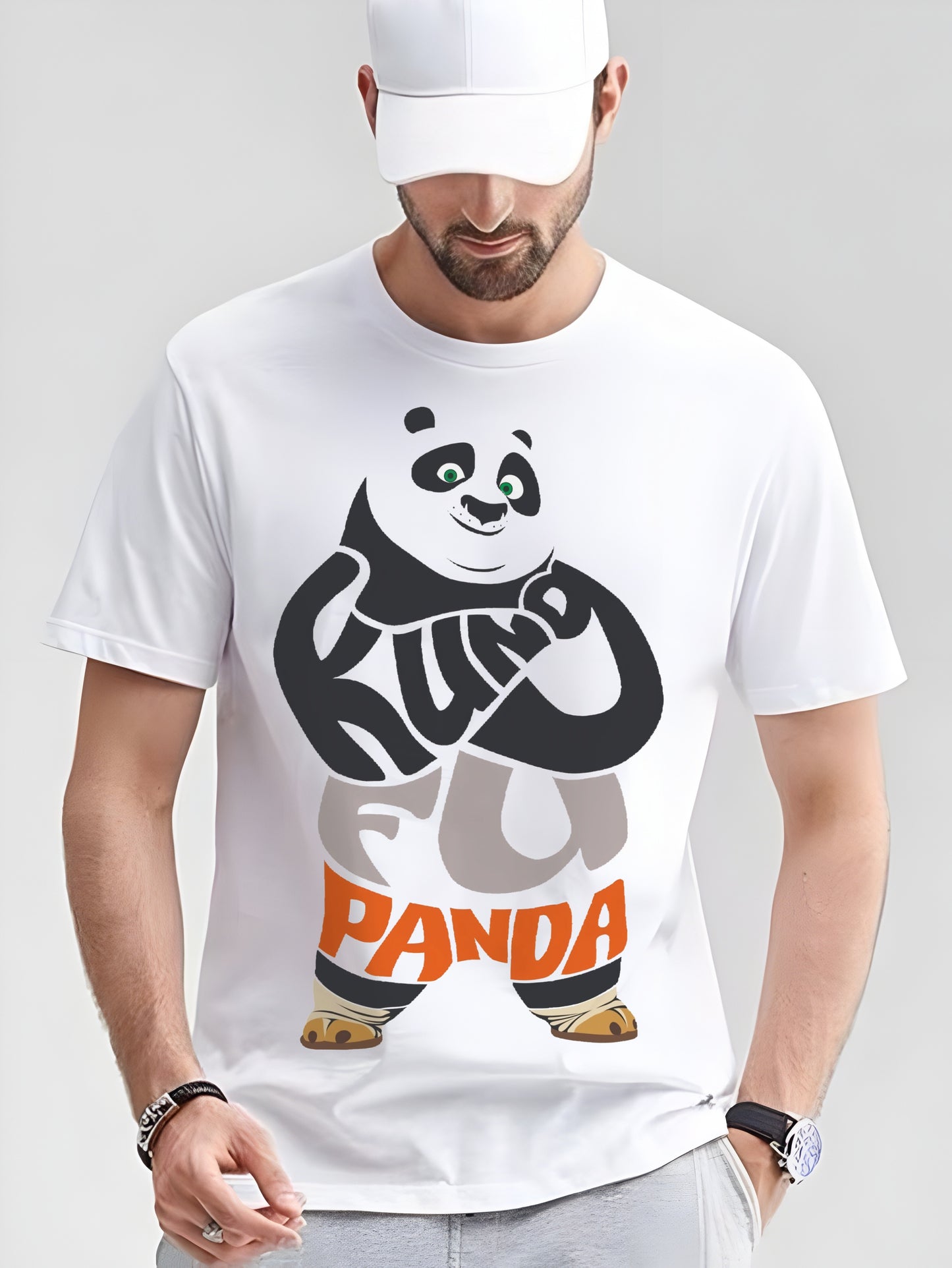 Kung Fu Panda: Don't Panic & Keep Calm" Printed T-Shirt M
