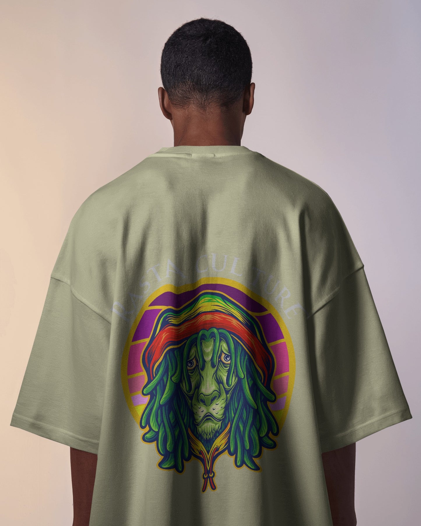 Cannabis  Printed Oversize T-Shir