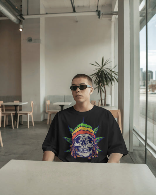 Cannabis  Printed Oversize T-Shir