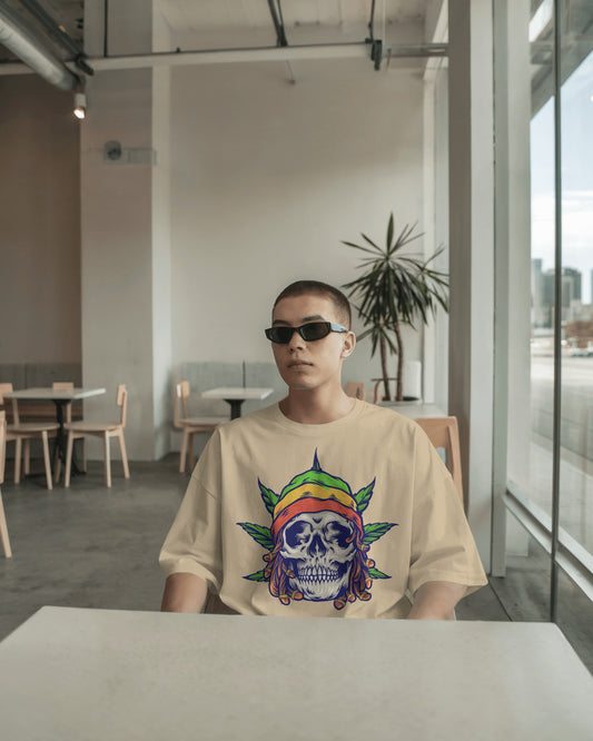 Cannabis  Printed Oversize T-Shir